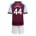 Aston Villa Boubacar Kamara #44 Hjemmedraktsett Barn 2025-26 Korte ermer (+ Korte bukser)